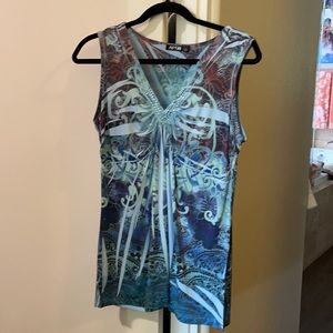 Ladies Apt.9 sleeveless stretchy tunic style top